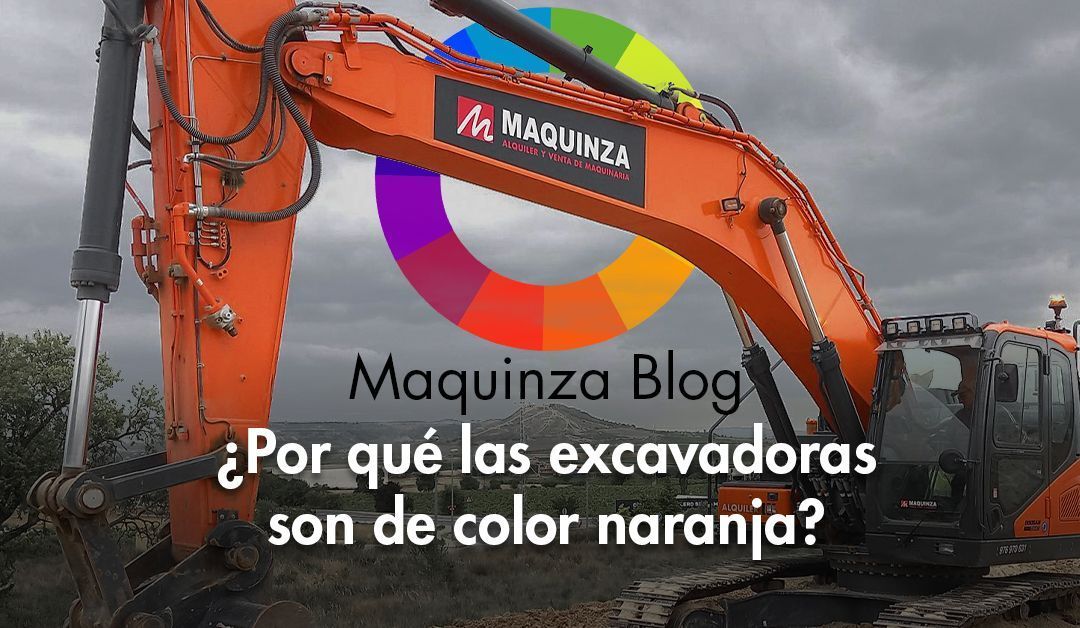 ¿Por qué las excavadoras son de color naranja?
